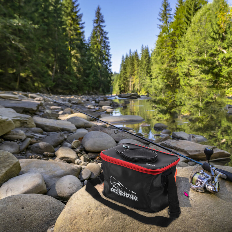 Žvejybos kibiras Daugiafunkcinis sulankstomas storas gyvos žvejybos dėžutė EVA bako kaušas Camp žvejybos krepšio reikmenys perlamutrinė žuvies statinė