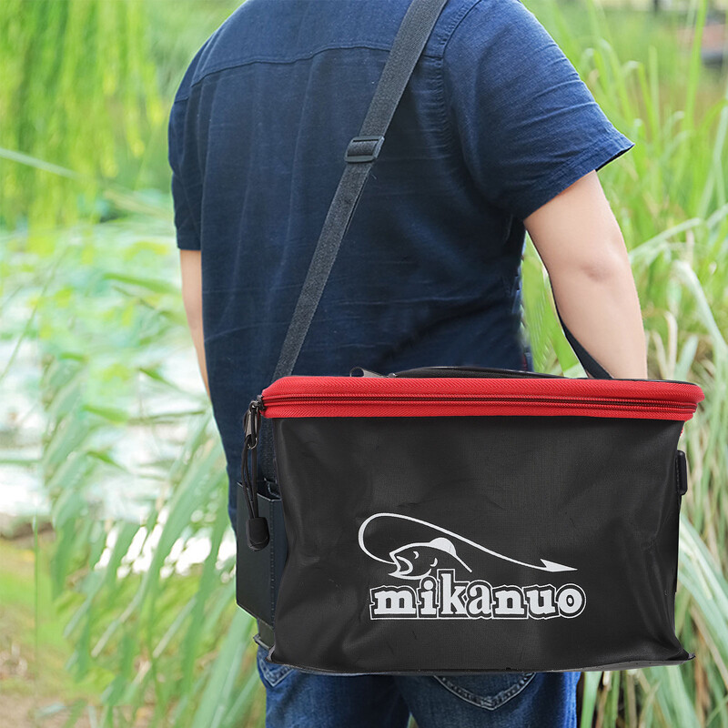 Žvejybos kibiras Daugiafunkcinis sulankstomas storas gyvos žvejybos dėžutė EVA bako kaušas Camp žvejybos krepšio reikmenys perlamutrinė žuvies statinė