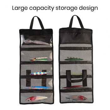 Fishing Bait Organizer Bag Handle Fastener Tape Design Μεγάλης χωρητικότητας Αδιάβροχο Διαφανές Fishing Lure Bag Fishing Supplies