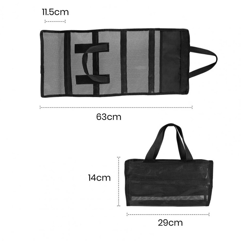 Makšķerēšanas ēsmas organizatora somas roktura stiprinājuma lentes dizains Lielas ietilpības ūdensizturīgs caurspīdīgs makšķerēšanas mānekļu maiss makšķerēšanas piederumi