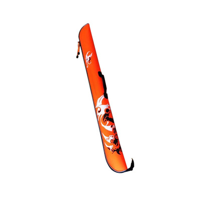 125 cm Tecescopic verpimo meškerės dėklas sustorintas EVA sulankstomas žvejybos krepšys Nešiojamas žvejybos krepšys su rankena gali laikyti 5-6 meškeres