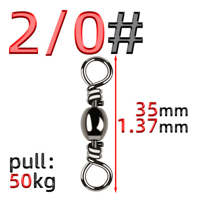 50 ks otočný krúžok na fľašu s vysokou rýchlosťou, osemkruhový krúžok, konektor na 8 krúžkov, príslušenstvo pre rybárske potreby