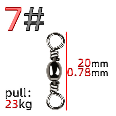 50 ks otočný krúžok na fľašu s vysokou rýchlosťou, osemkruhový krúžok, konektor na 8 krúžkov, príslušenstvo pre rybárske potreby