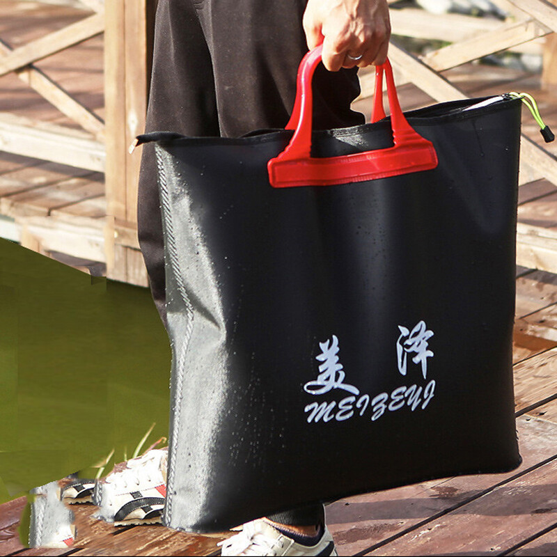 Liela makšķerēšanas soma, ūdensizturīga, biezāka soma Live Fish rokassomiņa Daudzfunkcionāla viegla zvejas rīka kausa makšķerēšanas kastes piederumi