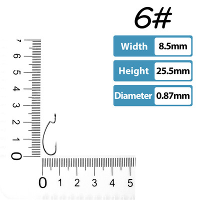 50 vnt Žvejybos kabliukai ešerių žvejybai #1-5/0# Didelio anglies plieno ofsetiniai alkūniniai kabliukai Minkštas sliekinis masalas Jig Formos kabliukai Texas Rig Hook