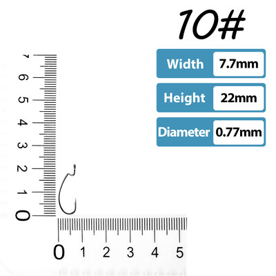 50 vnt Žvejybos kabliukai ešerių žvejybai #1-5/0# Didelio anglies plieno ofsetiniai alkūniniai kabliukai Minkštas sliekinis masalas Jig Formos kabliukai Texas Rig Hook