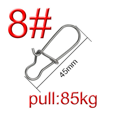 50 vnt Žvejybos pasukama jungtis, kabliukai, spaustukai, užraktai, karabinai, nerūdijančio plieno žvejybos tvirtinimo elementai, užsegami įrankiai