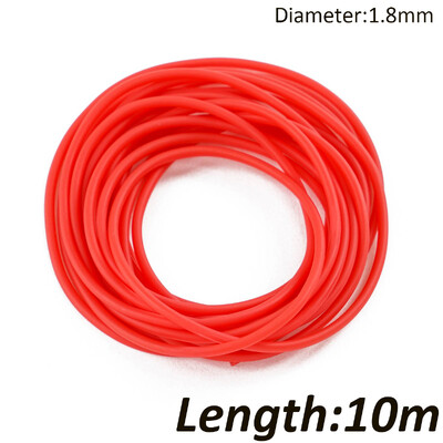 Nauji 3 m / 6 m / 10 m vientiso šerdies stiebo elastinio skersmens 1,8–3,2 mm žūklės valai 4 spalvų latekso vamzdelių laikymo virvės žvejybos reikmenys