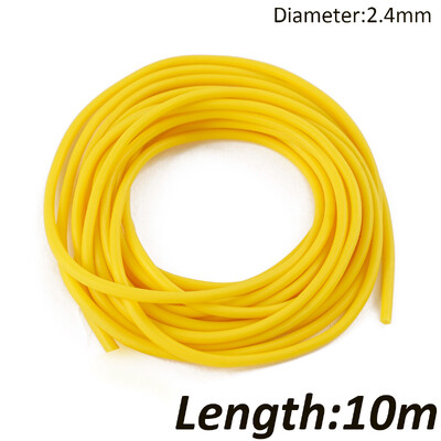 Nauji 3 m / 6 m / 10 m vientiso šerdies stiebo elastinio skersmens 1,8–3,2 mm žūklės valai 4 spalvų latekso vamzdelių laikymo virvės žvejybos reikmenys