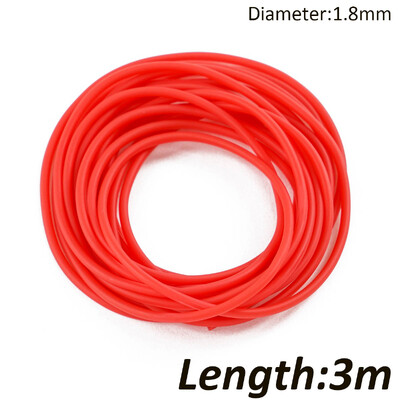 Nauji 3 m / 6 m / 10 m vientiso šerdies stiebo elastinio skersmens 1,8–3,2 mm žūklės valai 4 spalvų latekso vamzdelių laikymo virvės žvejybos reikmenys