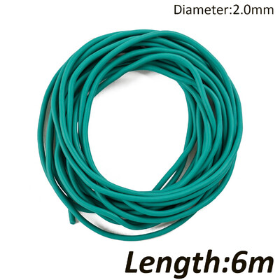 Nauji 3 m / 6 m / 10 m vientiso šerdies stiebo elastinio skersmens 1,8–3,2 mm žūklės valai 4 spalvų latekso vamzdelių laikymo virvės žvejybos reikmenys