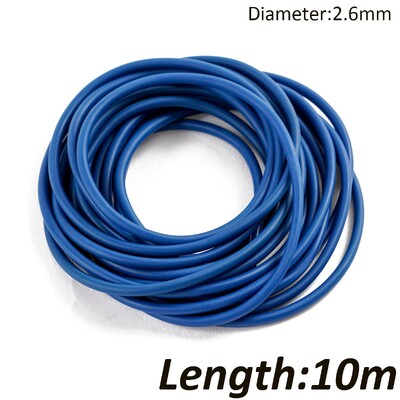 Nauji 3 m / 6 m / 10 m vientiso šerdies stiebo elastinio skersmens 1,8–3,2 mm žūklės valai 4 spalvų latekso vamzdelių laikymo virvės žvejybos reikmenys