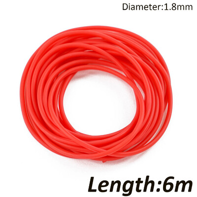Nauji 3 m / 6 m / 10 m vientiso šerdies stiebo elastinio skersmens 1,8–3,2 mm žūklės valai 4 spalvų latekso vamzdelių laikymo virvės žvejybos reikmenys