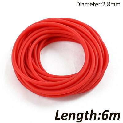 Nauji 3 m / 6 m / 10 m vientiso šerdies stiebo elastinio skersmens 1,8–3,2 mm žūklės valai 4 spalvų latekso vamzdelių laikymo virvės žvejybos reikmenys