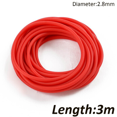 Nauji 3 m / 6 m / 10 m vientiso šerdies stiebo elastinio skersmens 1,8–3,2 mm žūklės valai 4 spalvų latekso vamzdelių laikymo virvės žvejybos reikmenys