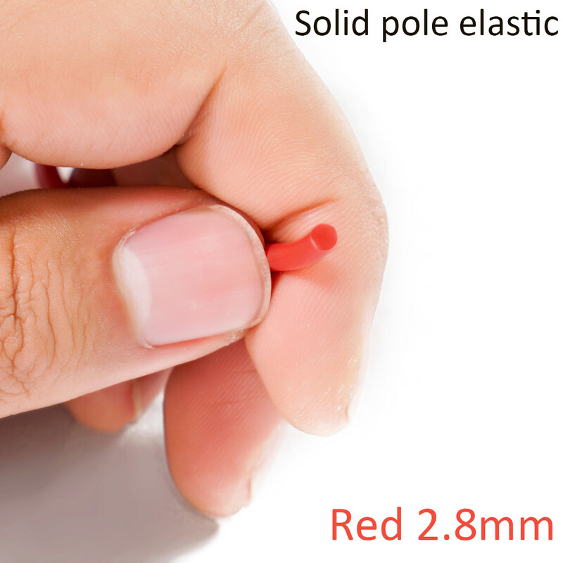 Nauji 3 m / 6 m / 10 m vientiso šerdies stiebo elastinio skersmens 1,8–3,2 mm žūklės valai 4 spalvų latekso vamzdelių laikymo virvės žvejybos reikmenys