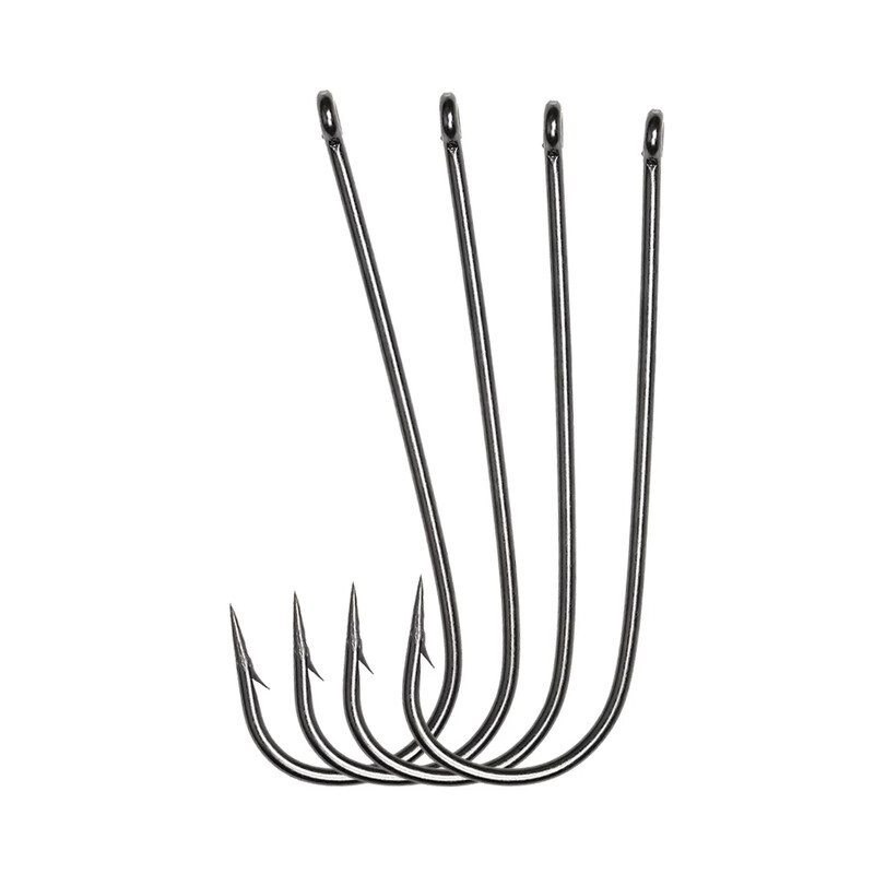 ICERIO 100 ks 16# - 3/0 dlhý driek jemný drôt Aberdeen háčik na morský rybolov sladkovodný rybolov Sabiki Rig Streamer muškársky háčik