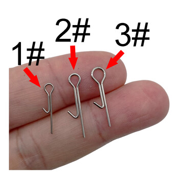 50PCS Риболовна стръв Stinger Spike Hook Свързващи щифтове Игла Фиксирана помощ за заключване Мека примамка Риболовни аксесоари Инструменти