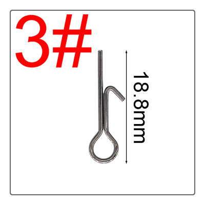 50 DB horgászcsali Stinger tüskés horog összekötő tűk tű fix zárasszisztens puha csali horgásztartozékok