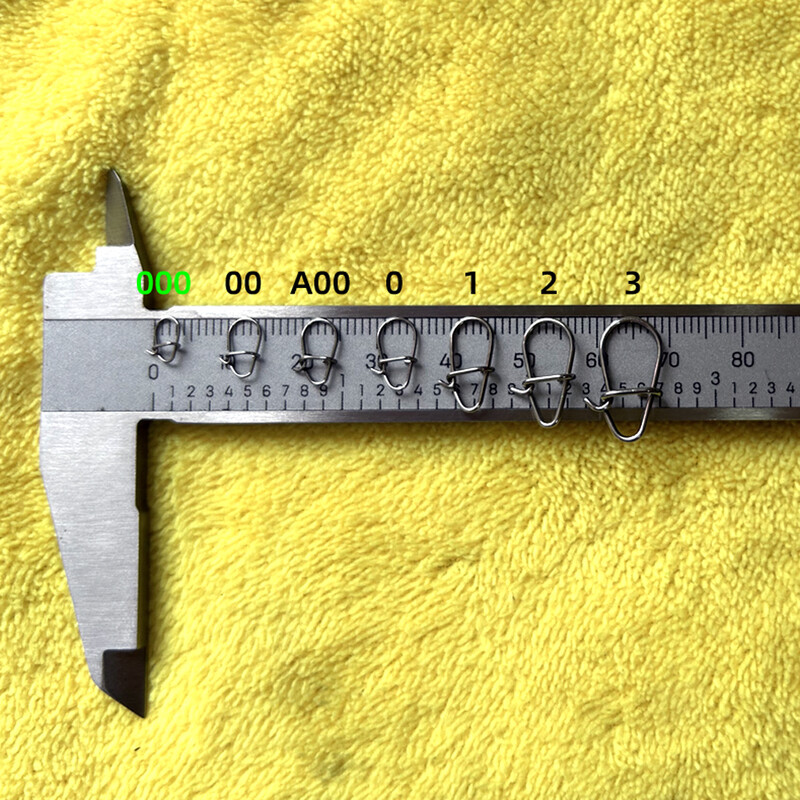 DNDYUJU 50-300ks Rybársky pekný hákový karabinka z nehrdzavejúcej ocele 304 Rolovací otočný konektor na návnadu Rybárske príslušenstvo