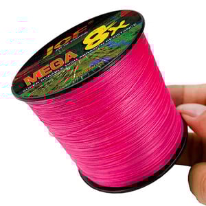 100 m silný pletený rybársky vlasec, odolný a hladký, 8 prameňov z PE, viacfarebný, neviditeľný, plávajúci vlasec s hmotnosťou 18LB-78LB, návnada na kapra