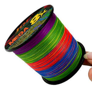 100 m silný pletený rybársky vlasec, odolný a hladký, 8 prameňov z PE, viacfarebný, neviditeľný, plávajúci vlasec s hmotnosťou 18LB-78LB, návnada na kapra