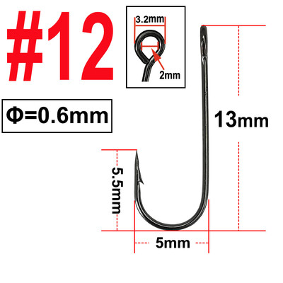 100 vai 25 gab. Makšķerēšanas āķis ar lielu cilpu Makšķerēšanas āķis Gars kāts Dzeloņots, apaļš, saliekts locītavas āķis Viena kloķa zivju āķis