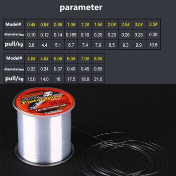 500M 300M 150M Риболовни шнурове Супер здрави нишки Найлоново въже Риболов Multifilamento Прозрачни риболовни шнурове