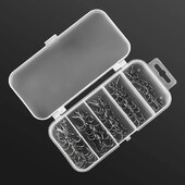 50 ks / krabička č. 2/č. 4/č. 6/č. 8/č. 10 rybárskych háčikov z vysoko uhlíkovej ocele, prevrátené háčiky, rybárske potreby, okrúhle ohybné háčiky na basy