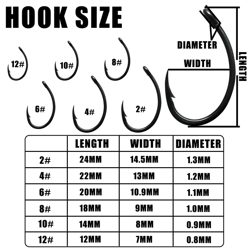 50db Ponty horgász horgok PTFE bevonat magas széntartalmú rozsdamentes acél szöges horgok ívelt széles résű szöges horog erősíti ponty horog