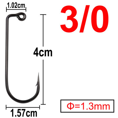50 arba 100 vnt 90 laipsnių Jig Fly Ryšimo stipri viela Sūrio vandens gėlo vandens žuvies kabliukas Aberdyno žirgų žvejybos dydis 6 4 2 1 1/0 iki 4/0#