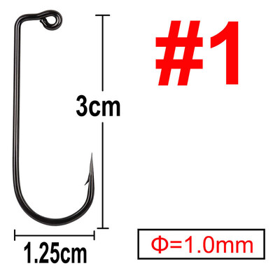 50 arba 100 vnt 90 laipsnių Jig Fly Ryšimo stipri viela Sūrio vandens gėlo vandens žuvies kabliukas Aberdyno žirgų žvejybos dydis 6 4 2 1 1/0 iki 4/0#