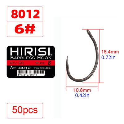 Hirisi 50 vnt Dengimo daug anglies nerūdijančio plieno spygliuočių kabliukai 8012 žvejybos kabliukai žvejybos įrankių priedai