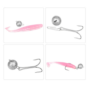 3/5/7/10g 10/20Pcs Supercontinent Sinker Fishing Jig Head Bullet Weights Soft Lure Group Hook Утежнени риболовни куки