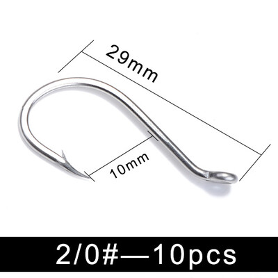 FISH KING 6-25gab. Nerūsējošā tērauda astoņkāju jūras makšķerēšanas āķi 7/0#-6# dzeloņstieni ar garu kātu Sālsūdens tārpu āķis