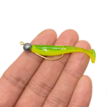 OUTKIT Jig Mini Head Hook 1g/2g/3g 10бр./лот Кука за скален риболов Lure Jig Grank Hook Soft Worm риболовни принадлежности Аксесоари