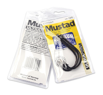 Mustad Norway Origin Sea Fishing Hook Super Power Μεγάλου μεγέθους Hoodlum Fish Hook,1#-12/0#,10827NP-BN