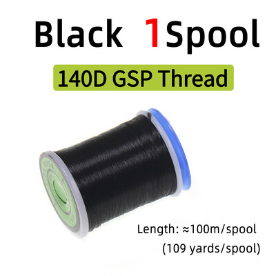 1 ritė / 3 ritės 140D GSP muselių rišimo sriegis Tvirtas muselinės žūklės rišimo valas, skirtas sūraus vandens srautiniam lydekos ešerių muselėms Jig Hook masalas