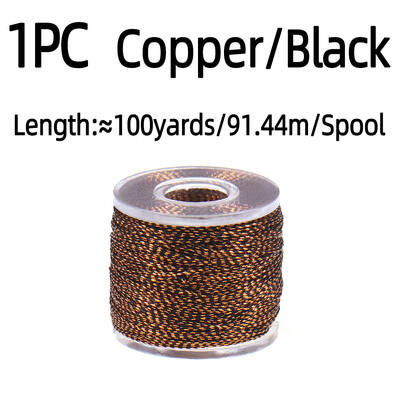 100 jardų / ritės meškerės statymas, metalinis siūlas, nailono pluoštas