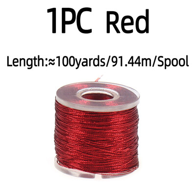 100 jardų / ritės meškerės statymas, metalinis siūlas, nailono pluoštas