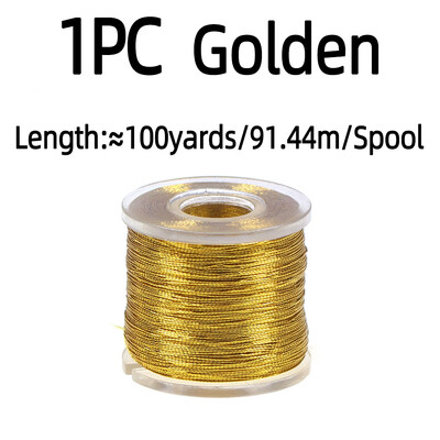 100 jardų / ritės meškerės statymas, metalinis siūlas, nailono pluoštas