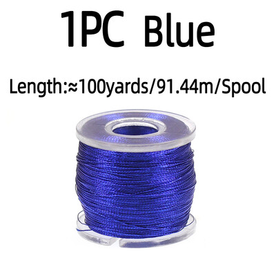 100 jardų / ritės meškerės statymas, metalinis siūlas, nailono pluoštas