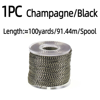 100 jardų / ritės meškerės statymas, metalinis siūlas, nailono pluoštas