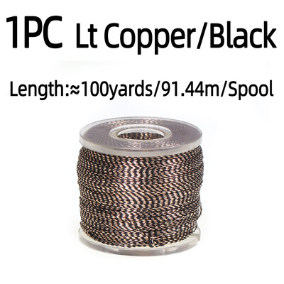 100 jardų / ritės meškerės statymas, metalinis siūlas, nailono pluoštas