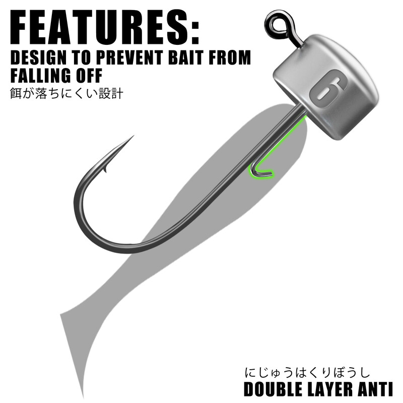 Ned Rig Jig galviņas Makšķerēšanas āķi 1,8-6g Tumbler Ajing Mīkstam tārpu lure Bass Fish Pesca Rockfish līdakas foreles piederumi