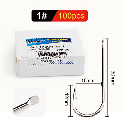 FTK bodljikava udica za ribu Udica 100KOM/PARIJA Veličina 1#-Veličina10# Pribor za pecanje od visokougljičnog čelika za šaranske udice Anzol