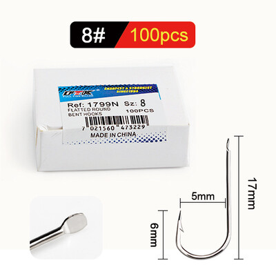 FTK bodljikava udica za ribu Udica 100KOM/PARIJA Veličina 1#-Veličina10# Pribor za pecanje od visokougljičnog čelika za šaranske udice Anzol