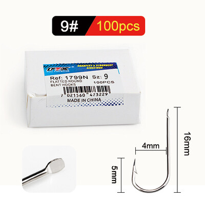 FTK bodljikava udica za ribu Udica 100KOM/PARIJA Veličina 1#-Veličina10# Pribor za pecanje od visokougljičnog čelika za šaranske udice Anzol