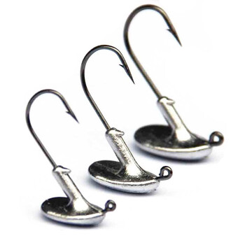 JYJ 10PCS/Παρτίδα 3,5g 5g 7g 10g 14g Tumbler Head Hook Jig Bait Fishing Hook For Soft Lure Fishing Tackle Αξεσουάρ για τα είδη αλιείας