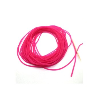 Νέα 10M Pink Rubber Solid Elastic Rubber Line for Fishing Traditional Level Στρογγυλό Ελαστικό Σχοινί Δεμένο Σχοινί Διάμετρος ψαριού 1,6mm